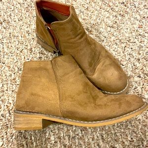 Tan booties